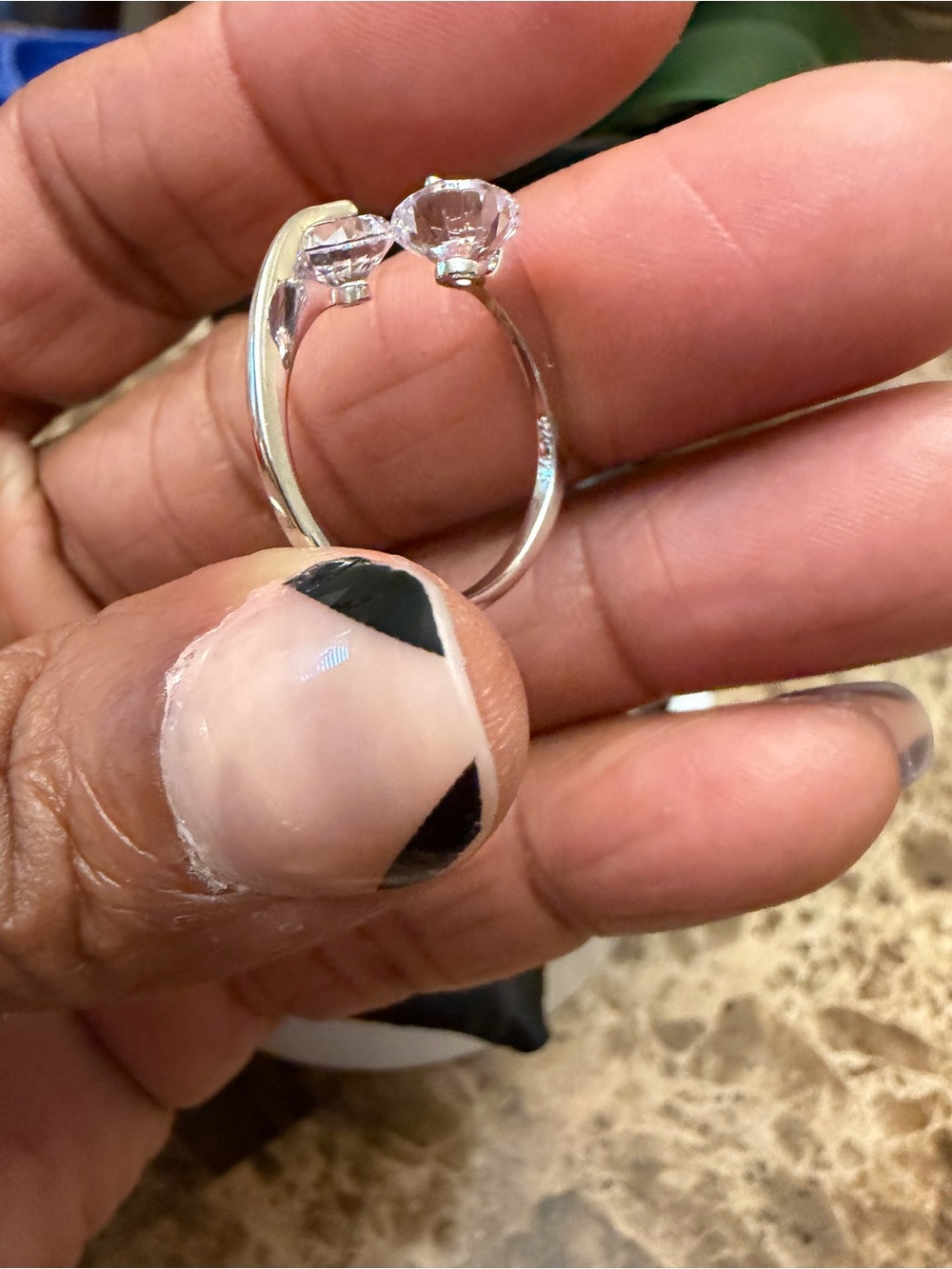 🎁 NWT Genevive .925 Sterling Silver CZ Ring - Picture 6 of 8